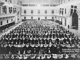 Rådhusets indvielse - Middagen i festsalen 12.September 1905.jpg